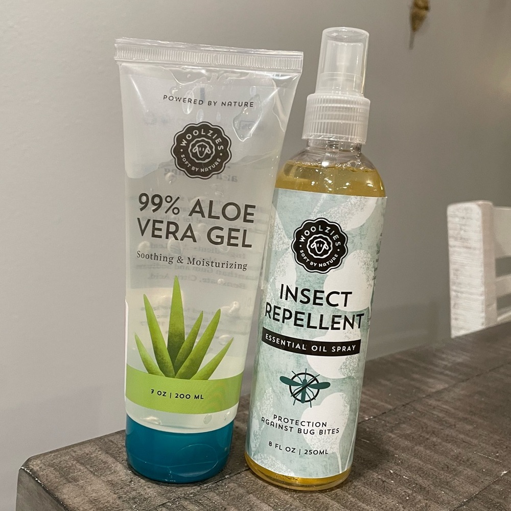 Woolzies Aloe Vera Gel and Essential Oil Insect Repellent Spray Bundle